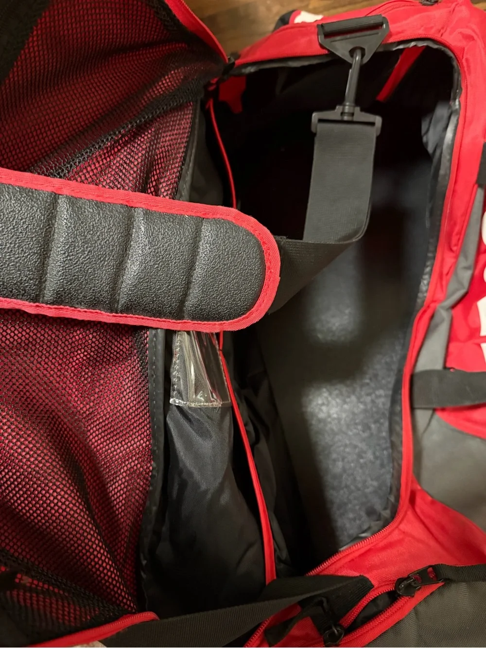 Wilson Red and Gray Duffel Tennis Bag